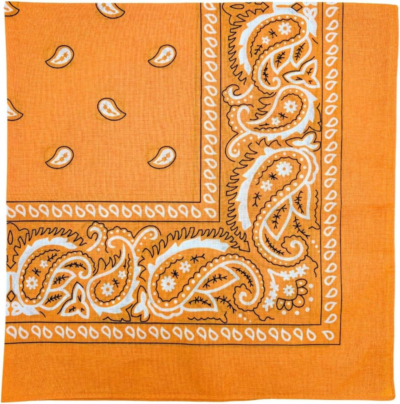 MD Style Extra Large Bandana 27” x 27” 100% Cotton for Men & Women Paisley Handkerchief Headband Scarf Jumbo Bandanas - Image 1